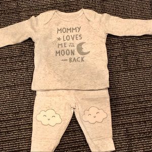 2pc Carter’s baby boy matching set outfit